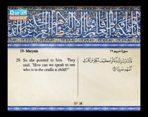 Recited Quran with Translating Its Meanings into English (Audio and video – Part 16 - Episode 3)