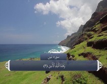 القرآن الكريم - آية آية - مع ترجمة معانيه إلى اللغة الفارسية ( 095 ) سورة التين