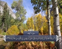 القرآن الكريم - آية آية - مع ترجمة معانيه إلى اللغة الفارسية ( 018 ) سورة الكهف