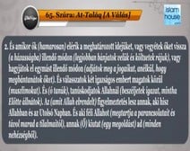 Korán olvasás 065 A Válás ( At-Taláq ) szúra jelentésének fordítása magyar nyelvre, Maher Al-Muaiqly -olvasásának kíséretében
