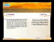 Mushaf murattal dengan terjemahan maknanya ke dalam bahasa Indonesia (Juz 01) Bagian 6