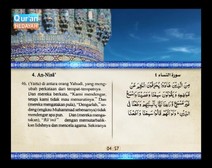 Mushaf murattal dengan terjemahan maknanya ke dalam bahasa Indonesia (Juz 05) Bagian 2