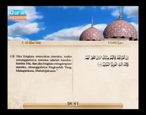 Mushaf murattal dengan terjemahan maknanya ke dalam bahasa Indonesia (Juz 07) Bagian 3