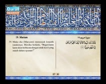 المصحف المرتل مع ترجمة معانيه إلى اللغة الإندونيسية ( الجزء 16 ) المقطع 3