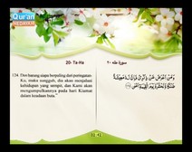 Mushaf murattal dengan terjemahan maknanya ke dalam bahasa Indonesia (Juz 16) Bagian 8