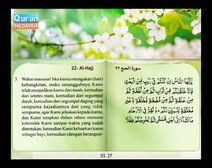 Mushaf murattal dengan terjemahan maknanya ke dalam bahasa Indonesia (Juz 17) Bagian 5