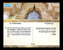 Mushaf murattal dengan terjemahan maknanya ke dalam bahasa Indonesia (Juz 18) Bagian 3