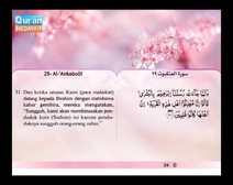 Mushaf murattal dengan terjemahan maknanya ke dalam bahasa Indonesia (Juz 20) Bagian 8