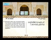 Mushaf murattal dengan terjemahan maknanya ke dalam bahasa Indonesia (Juz 24) Bagian 1