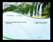Mushaf murattal dengan terjemahan maknanya ke dalam bahasa Indonesia (Juz 27) Bagian 6