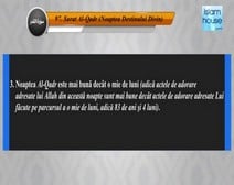 Traducerea sensurilor Surei Al-Qadr în limba română, însoţită de recitarea lui Khalid al-Qahtani