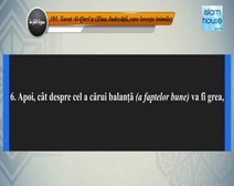 Traducerea sensurilor Surei Al-Qari‘a în limba română, însoţită de recitarea lui Mishari
