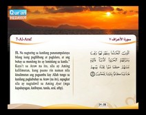 Binibigkas na Qur’an Kasama ng Salin ng Kahulugan sa Wikang Tagalog (Juz’ 08); Bahagi: 7